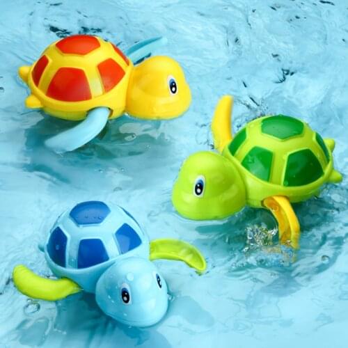 Toddler Newborn Bath Toy Baby Kids Boys Girls Bathroom Accessories Tortoise Crab Dolphin Summer Bathing Wind Up Play Bath Toy