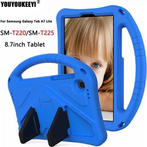 For Samsung SM-T225 Case 8.7 inch T220 T225 EVA Shockproof Tablet Stand Coque Cover For Samsung Galaxy Tab A7 Lite 2021 New