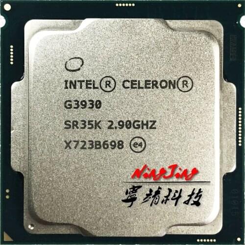 Intel Celeron G3930 2.9 GHz Dual-Core Dual-Thread CPU Processor 2M 51W LGA 1151