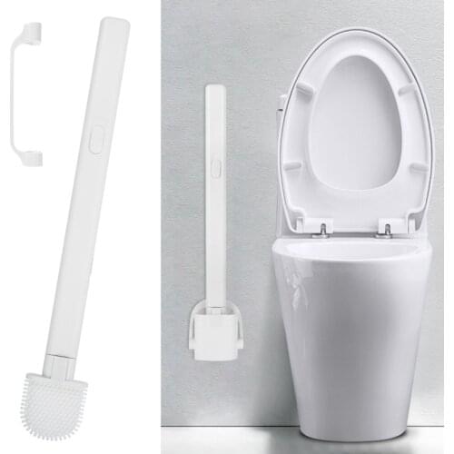 Deep Cleaner WC Toilet Brush Holder Base Anti Scratch Wall Mounted Bathroom Cleaning Tool Bathroom Hardware