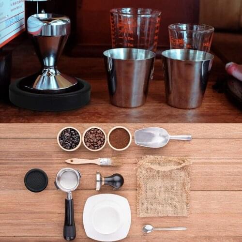 Coffee Tamper Mat Food Safe Silicone Tamping Stand Mat Anti-Slip Round Tamper Seat Black Brown