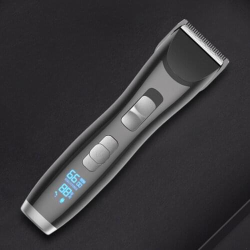 10W powerful hair trimmer USB rechargeable hair clipper haircut machine LCD display beard trimmer