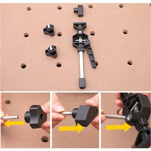 Woodworking Desktop Clips Desktop Clamp Adjustable Frame Fixed Clamp Fixture For Woodworking Benches Auxiliary Accessories Tools