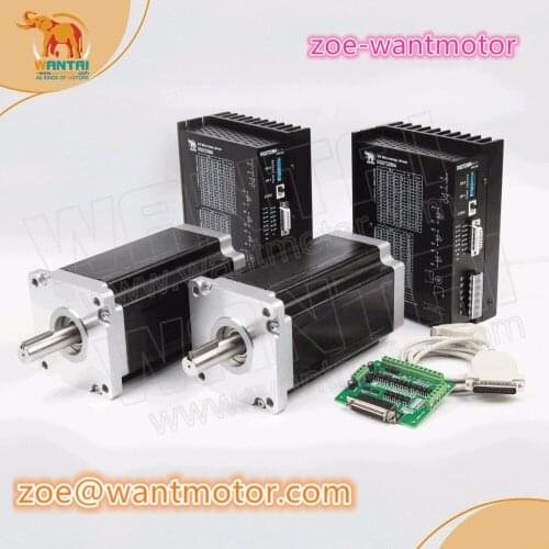 New!US free shipping! Wantai 2Axis Nema42 Stepper Motor 110BYGH150-001 3256oz-in 6.0A 4-Lead+Driver DQ2722MA 220V 7.0A 300Micro