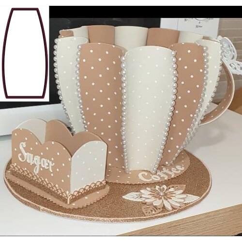 New Cup holder Die Cut Letter Metal Cutting Dies Stencil Scrapbooking Embossing New Christmas Craft Stamps And Dies