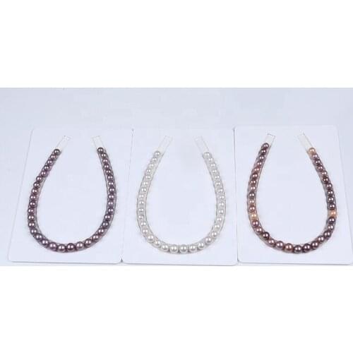 Natural Edison White Purple Pink Mixed Color Pearl Necklace 10-12mm Pearls Beads Necklace