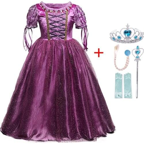 Autumn Winter Elsa Dress Girls Clothes Halloween Party Dress up Chidlren Clothing Christmas Kids Dresses for Girls Size 4-10Yrs