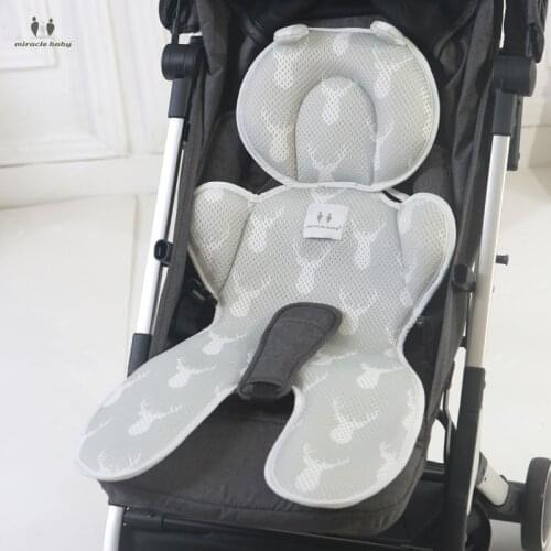 3D Mesh Thick Baby Strollers Seat Cushion Summer Child Cart Mat Breathable Newborn Car Seat Chair Pad Baby Stroller Accessories