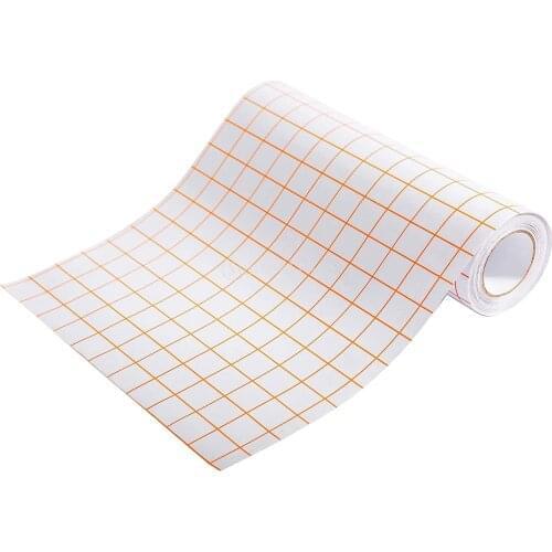 Vinyl Transfer Paper Tape Roll Cricut Adhesive 12 x 79 INCH Clear Alignment Grid Adhesive Vinyl for Decals Signs Windows Sticker