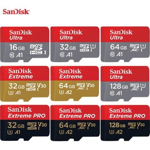 Sandisk 100% Original Memory Card 64GB 32GB Max Read Speed 90M/s 16GB micro sd card Class10 UHS-1 flash card Memory Microsd