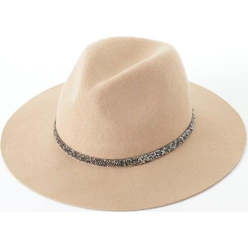 Retro Woolen Fedoras Hat for Lady Casual Trilby Panama Hat for Girl Outdoor Felt Jazz Hat Vintage British Winter Sombrero Hat