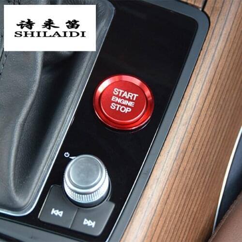 Car Styling Engine START Button Cover Ring STOP Key Switch Decoration Sticker Auto Accessories For Audi A4 B9 A5 A6 C7 A7 Q5 Q7