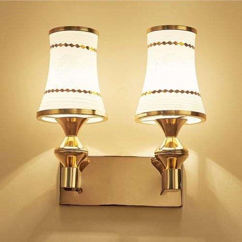 LED wall light simple European living room bedroom bedside corridor aisle hotel wall lamp