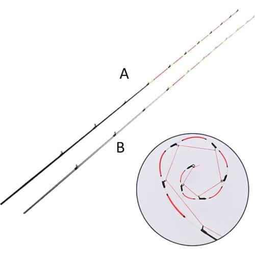 1pcs/pack 55cm Half/full Titanium Alloy Luminous Raft Stick Tip Fishing Pole Stem Crane Repair Refit Replacement Fishing Tackle