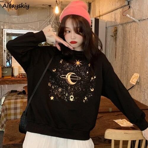 Hoodies Womens Patchwork Harajuku Streetwear Thick Plus Velvet Lovely Novelty Oversize Women Sweatshirt Fashionable Warm Chic