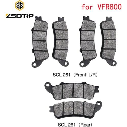 ZSDTRP Motorcycle Front & Rear Brake Pads For HONDA VFR800 2006 2007 2008 2009 2010 2012 2013 Brake System