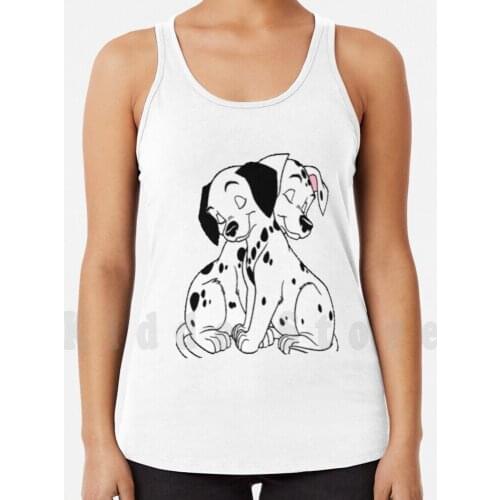 You Want A Hug ? Dalmatian Hugging tank tops vest sleeveless Pet Little Animal Cute Pretty Happy Nice Sad Pet