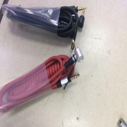 100pcs/lot 6.5mm & 3.5mm Spring Replacement Audio Cable Headphone for Monster Beat Pro Detox Solo AUX Cable