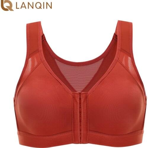 Womens Full Coverage Non-padded Wire Free Front Closure Bra