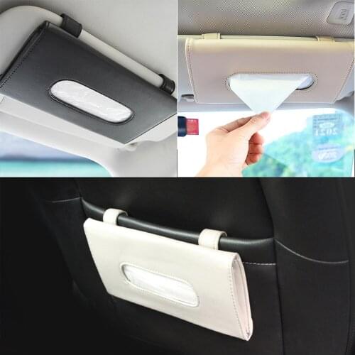 1 Pcs Car Tissue Box Towel Sets Car Sun Visor Tissue Box Holder Auto Interior Storage Decoration for BMW Car Accessories