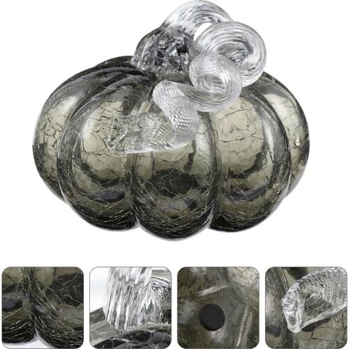 1 Pc Home Pumpkin Decoration Pumpkin Ornament Sturdy Prime Premium Durable Glass Ornament for Home Office