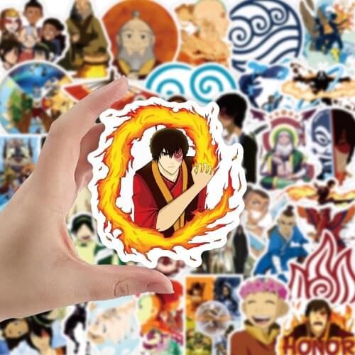 100PCS Anime Avatar The Last Airbenders Stickers for Children DIY Stationery Skateboard Laptop Guitar Sticker