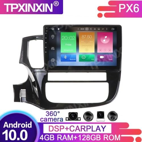 128G DSP For Mitsubishi Outlander 2014-2019 Car Multimedia Player GPS Navigation Headunit Auto Radio Audio Stereo Tape Recorder