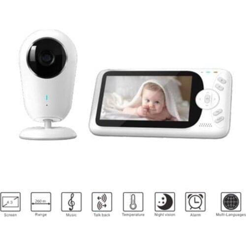 4.3inch Wireless Intercom Baby Monitor IR Night Vision BabySitter Camera