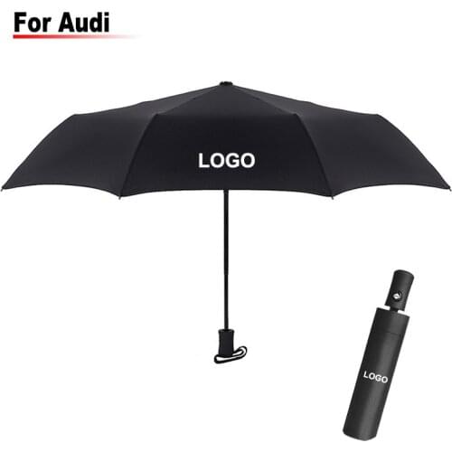Car Logo Automatic Men Women Umbrella For Audi A3 A4 A5 A6 A7 A8 Q3 Q5 Q7 S3 S4 S5 S6 S7 RS3 RS4 RS5 RS6 B6 B7 B8 C6 Accessories