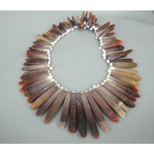 Longer Angel Gems Stone Point Pendants Crystal Pillar Tusk Shape Rock Crystal Pendant Beads Fairy Beads for Necklace
