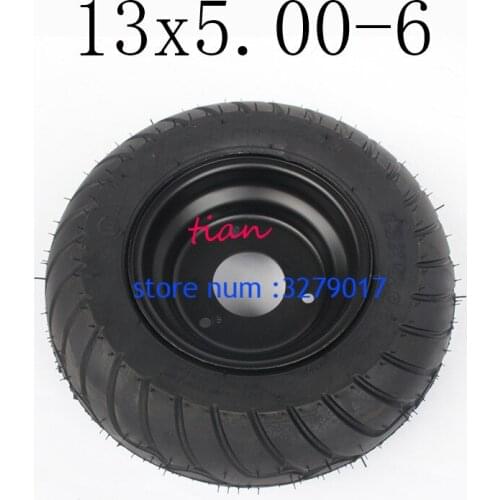 Hot Sale Good Quality GO KART KARTING Metal Hub ATV UTV Buggy 13X5.00-6 Inch Wheel Tubeless Tyre Tire