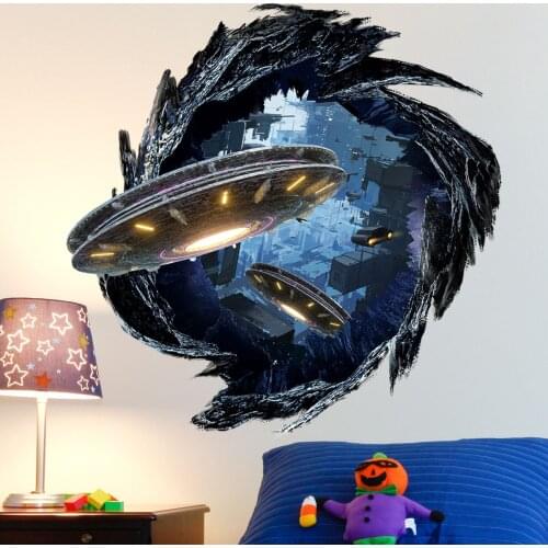Creative Black Hole 3D Wall Stickers Living Room Mural Art Teen Room Decoration Children Bedroom Removable Wallpaper Home Decor