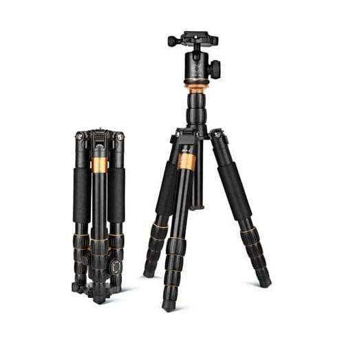 QZSD-Q278 lightweight Travel Tripod,Camera Tripod,Monopod, Portable,flexible,Professional Ball Head for Canon Nikon DSLR Camera