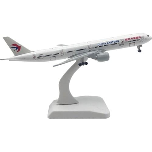 20cm Aircraft Boeing 777 China Eastern Airlines Alloy Plane B777 with Wheel Model Toys Children Kids Gift for Collection