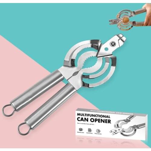 Multifunction Lid Jar Opener Handy Screw Cap Jar Openers Multi Purpose Can Opener Bottle Lid Grip Wrench Bottle Kitchen Gadgets