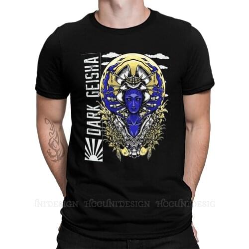 Mens Dark Geisha T Shirts Japanese Geisha Samurai Tradition 100% Cotton Clothing Funny Short Sleeve Crewneck Tee Shirt