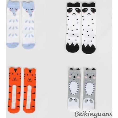 Boys girls infant socks baby lovely cotton socks knee high girl leg warm autumn kids socks knee spring autum clothing