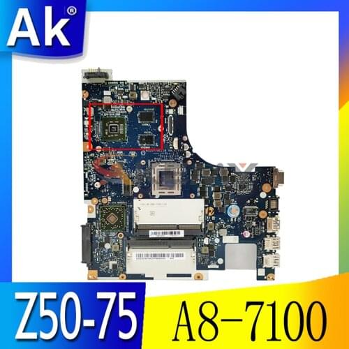 New NM-A291 Motherboard For Lenovo Z50-75 G50-75M G50-75 G50-75M Laptop mainboard ACLU7/ACLU8 ( A8-7100 CPU + 2GB GPU