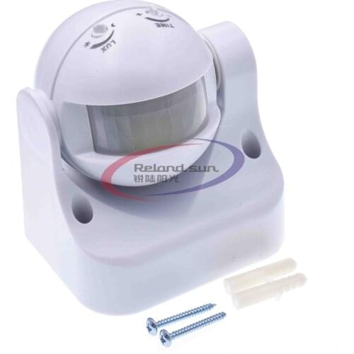 AC 220V-240V 180 Degree Outdoor IP44 Security PIR Infrared Motion Sensor Detector Movement Switch Max 12m 50Hz 3-2000LUX