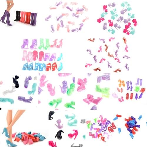 Colorful Different Styles Fashion Boots High Heels Shoes Sandals Cute DIY Clothes For Doll Accessories Gifts High Quality