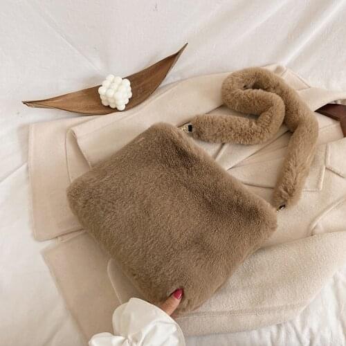 SANKAKU Women's Fur Bags