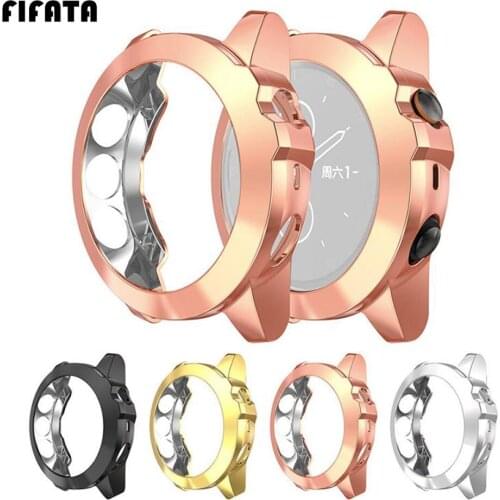FIFATA TPU Silicone Plating Protective Shell For Garmin Fenix 5/5X/5S Series Smart Watch TPU material Screen Protective Case