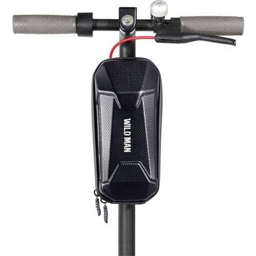 Electric Scooter Bag Foldable Bicycle Handlebar Bag EVA material Extremely light anti- deform Waterproof Double Zipper Design