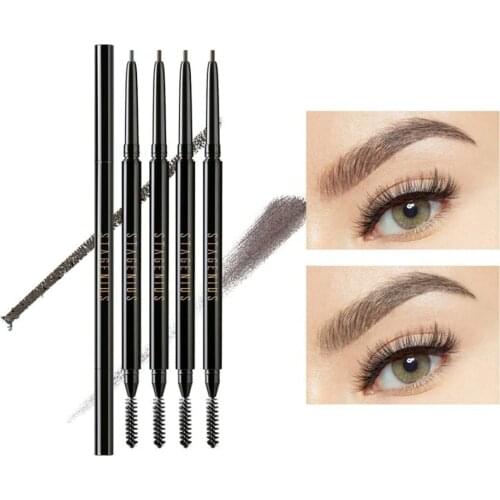 Thin Double-headed Eyebrow Pencil Eyebrow Tattoo Pencil Sketch Long Lasting Waterproof Nib Eyebrow Pencil