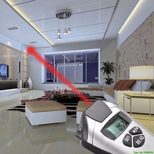 Electronic Tape Measure Laser Pointer Ultrasonic Distance Meter Measurement New