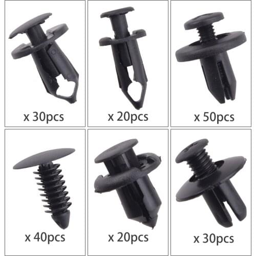 190pcs/Set Bumper Fender Fastener Push Pin Rivets Clip 108F2134 Car Accessories Fit for Honda Civic Accord CRV