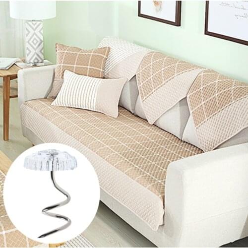 20PCS Transparent Twist Nail Sofa Cushion Blankets Cover Grippers Holder Fixing Slip-Resistant Bed Sheet Clip Fixer For Home
