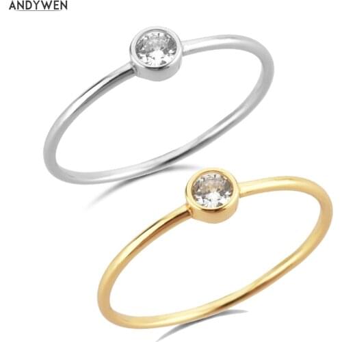 Кольца с кристаллами ANDYWEN China At AliExpress