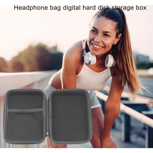 Bluelans Storage Bag Durable Large Space EVA Portable Headphone Storage Case for AKG-K420 K430 K404