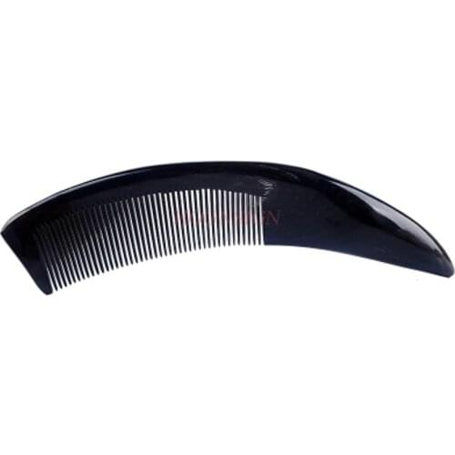 Large Padded Dense Tooth Buffalo Horn Comb Genuine Natural Anti-static Anti-hair Loss Massage Hair Pure Household Boxed Sale